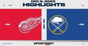 NHL Highlights | Red Wings vs. Sabres - December 5, 2023