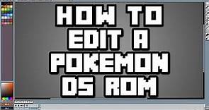 [Introduction] Welcome to the Pokemon DS Rom Editing Tutorials!