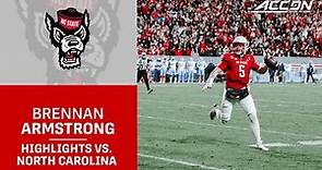 NC State QB Brennan Armstrong Lights Up UNC For 307 Yards & 3 TDs