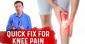 Quick Fix for Knee Pain Relief – Dr. Berg