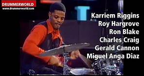 Miguel Anga Diaz: Percussion Solo - Karriem Riggins: Drum Solo - Roy Hargrove - 1996 - Switzerland