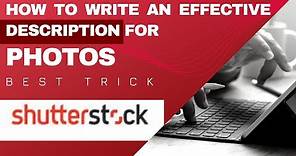 How to write an effective description for photos on Shutterstock | Stock Photography | Shutterstock