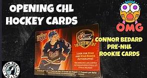 Connor Bedard Rookie Card Hunt. Opening CHL Hockey Cards.