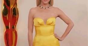 Brittany Snow in custom Monot attend at The Academy Awards Oscars 2024 💛
