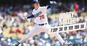 Bobby Miller Pitching Dodgers vs Braves | 9/3/23 | MLB Highlights
