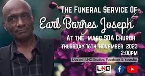 The Funeral Service of Earl Barnes Joseph