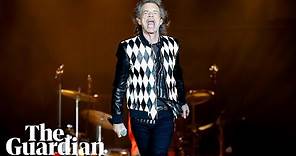 Mick Jagger struts on stage in first concert after heart surgery