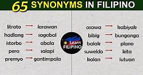 𝟲𝟱 𝗙𝗜𝗟𝗜𝗣𝗜𝗡𝗢 𝗦𝗬𝗡𝗢𝗡𝗬𝗠𝗦 to Improve Your Vocabulary | English-Tagalog Synonyms (NOUNS)