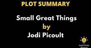 Plot Summary Of Small Great Things By Jodi Picoult - Small Great Things By Jodi Picoult