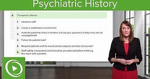 Psychiatric History: The Clinical Interview – Psychiatry | Lecturio