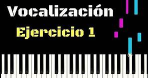 EJERCICIO DE VOCALIZACIÓN 1 - Tutorial piano