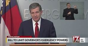 Bill to limit NC governor powers