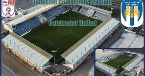Ep54. JobServe Community Stadium by drone. Home of Colchester United League Two for the 23/24 season