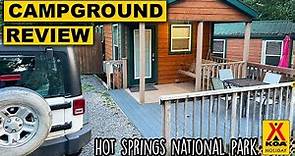 Hot Springs National Park KOA Campground Review | Deluxe Cabin Rental Review & FULL Amenities Review