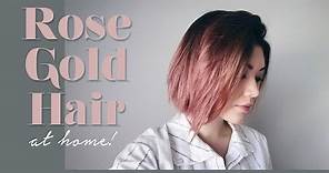 ROSE GOLD HAIR // how-to & demo