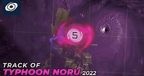 The Track of Super Typhoon Noru (2022)