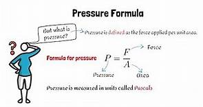 Pressure Formula in Physics