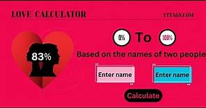 Free online Love calculator | Love Meter to Calculate Love Percentage