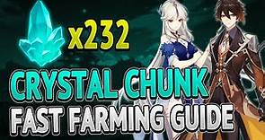 CRYSTAL CHUNK ALL Locations FAST FARMING ROUTE | Genshin Impact 2.5