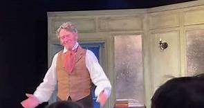 Being Mr. Wickham’s Adrian Lukis (from BBC’s Pride & Prejudice) bows after the play’s 1st NY preview