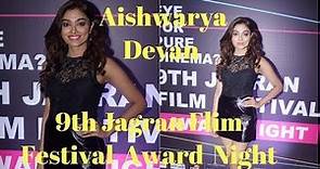 Aishwarya Devan At The Red Corpet Of 9th Jagran Flim Festival Award Night
