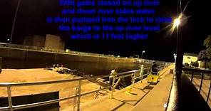 How a Lock and Dam works Mississippi River