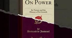 On Power. Its Nature and the History of Its Growth - Bertrand de Jouvenel - Introduction