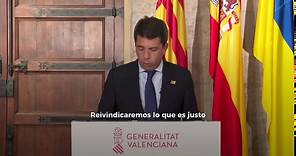 Declaración Institucional del President de la Generalitat, Carlos Mazón Guixot