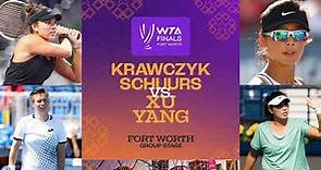 Krawczyk/Schuurs vs. Xu/Yang | 2022 WTA Finals Group Stage | Match Highlights