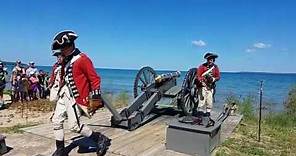 Cannon Firing Demonstration At Fort Mackinaw