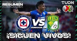 RESUMEN | Cruz Azul vs León | AP2023-J14 | Liga Mx | TUDN