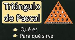 Triángulo de Pascal. Qué es y para qué sirve