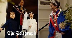 Sweet behind the scenes footage of the The Prince and Princess of Wales at the King's Coronation