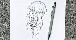 How to Draw a Jellyfish Step by Step / Drawing a jellyfish / Easy Drawing Tutorials