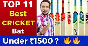 TOP 11 BEST CRICKET BAT UNDER ₹1500 | India 2022 | CRICKET BAT | BEST CRICKET BAT UNDER ₹1000