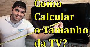 Como calcular o tamanho da televisão em polegadas? | Matemática Rio