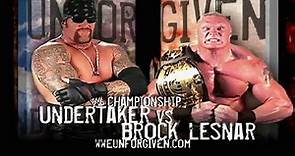 Undertaker vs Brock Lesnar Unforgiven 2002 Highlights