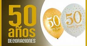 🎇 DECORACION 50 AÑOS 🎇 I 2021 "dorado" "oro" "bodas" "50 años"