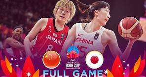 FINAL : China v Japan | Full Basketball Game | FIBA Women's Asia Cup Division A 2023