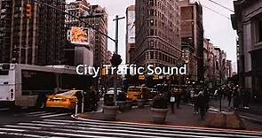 City Traffic Sound Effect with horns and people