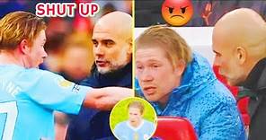 what happened between Guardiola and Kevin de Bruyne!