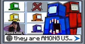 They are AMONG US By Logdotzip | A Minecraft Marketplace Skin Pack