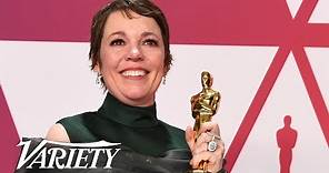 Olivia Colman - Best Actress 'The Favourite' - 2019 Oscars - Full Backstage Interview
