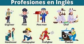 Lista de ocupaciones y profesiones en inglés con imagenes