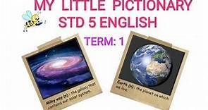 STD 5 - My Little Pictionary - English - Term 1