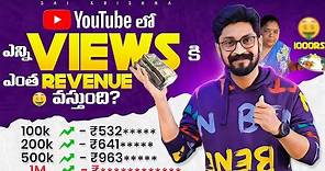 YouTube Income In Telugu By Sai Krishna
