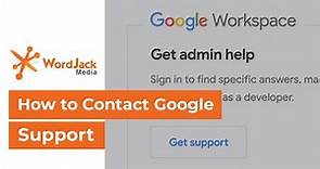 How to contact Google support for email related issues