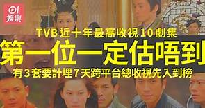 TVB近十年最高收視10套劇集　最高一套基本上唔會再打破
