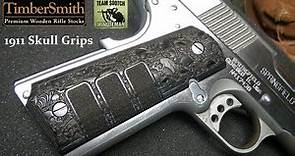 1911 Skull Pistol Grips by Timbersmith