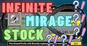 Glitch Pt. 2 - How To View Mirage Island Stock INFINITELY in Blox Fruits